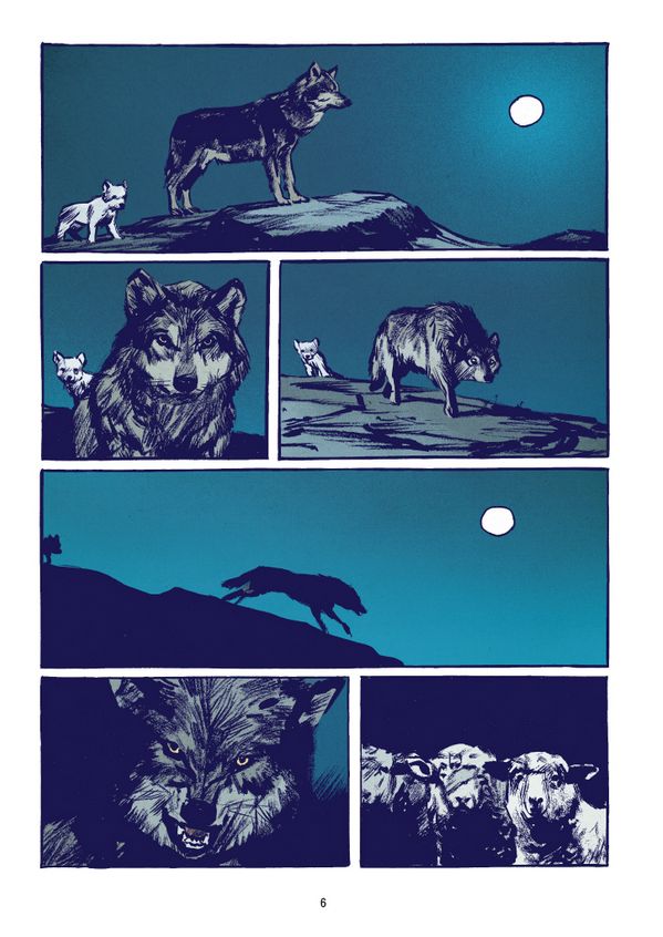 Page 6 de la bande dessinée Le loup